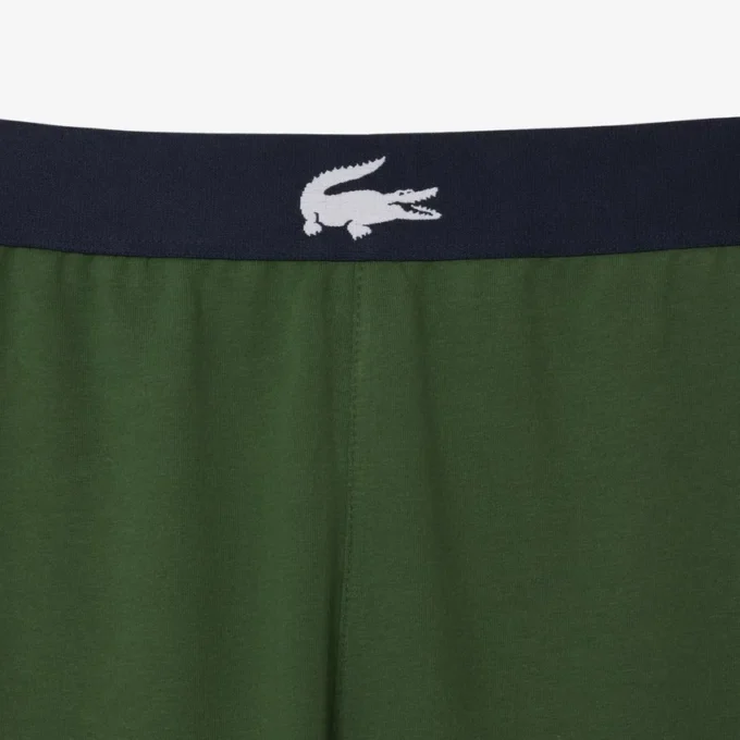 Heren fleece-loungebroek met print