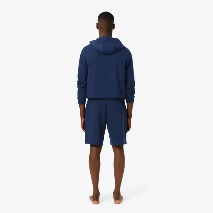 Heren fleece loungeshorts met rechte pasvorm