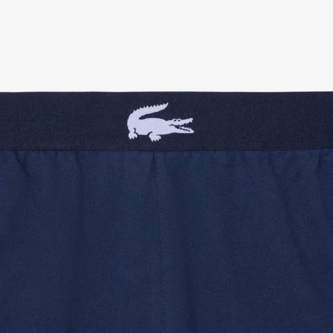 Heren fleece loungeshorts met rechte pasvorm