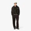 Heren fleece-polo-Sweatshirts met losse pasvorm