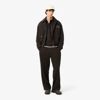 Heren fleece-polo-Sweatshirts met losse pasvorm