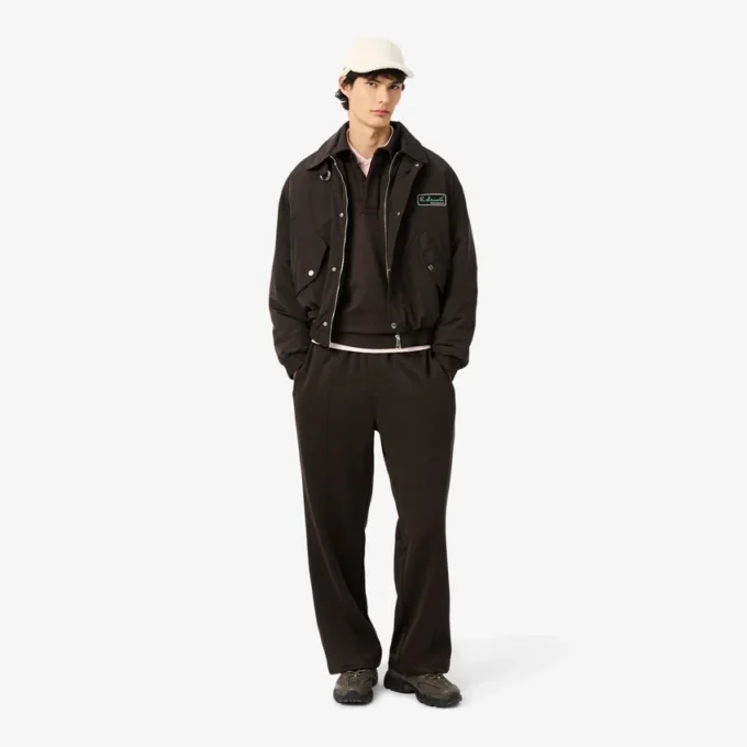 Heren fleece-polo-Sweatshirts met losse pasvorm