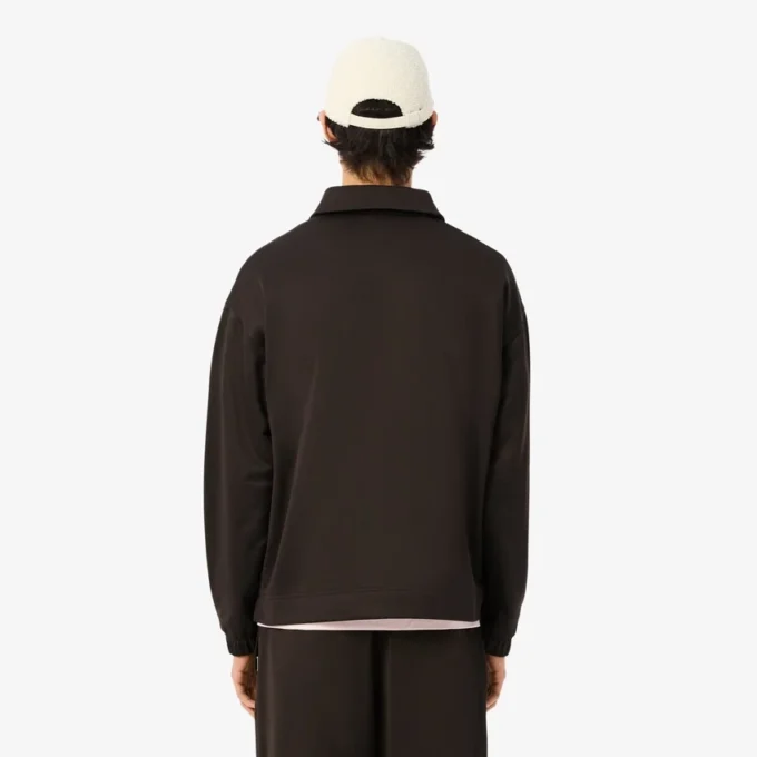 Heren fleece-polo-Sweatshirts met losse pasvorm