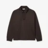 Heren fleece-polo-Sweatshirts met losse pasvorm