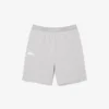 Heren fleece pyjamashort met rechte pasvorm