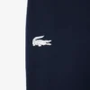 Heren fleece pyjamashort met rechte pasvorm
