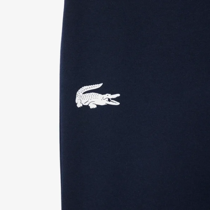 Heren fleece pyjamashort met rechte pasvorm