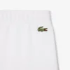 Heren fleece short met geborduurde tekst en normale pasvorm
