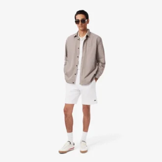 Heren fleece-short met normale pasvorm