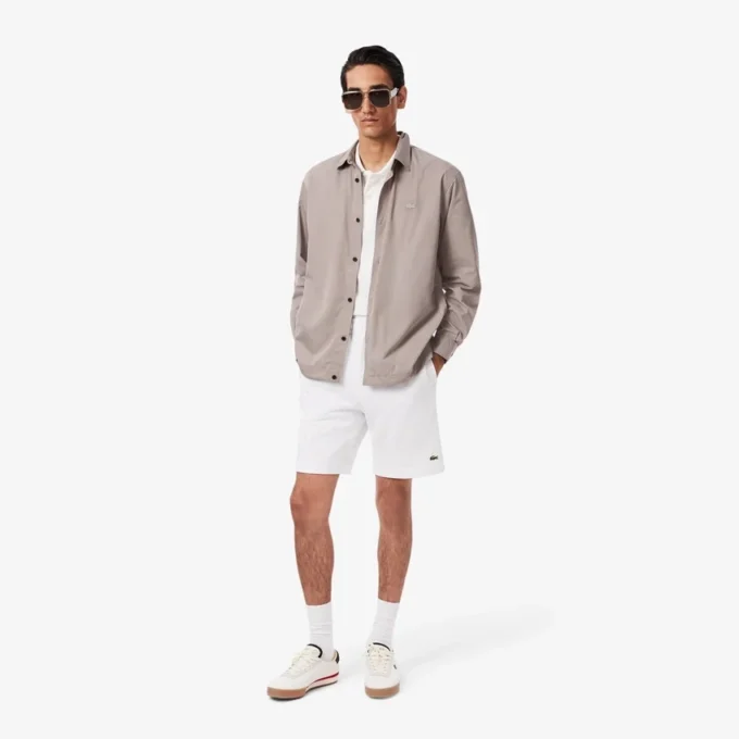Heren fleece-short met normale pasvorm
