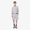 Heren fleece-short met normale pasvorm