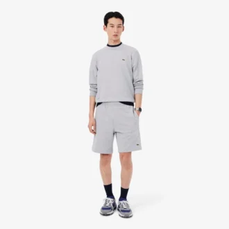 Heren fleece-short met normale pasvorm