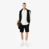 Heren fleece-short met normale pasvorm