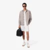 Heren fleece-short met normale pasvorm