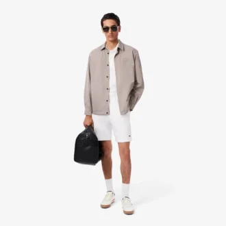 Heren fleece-short met normale pasvorm