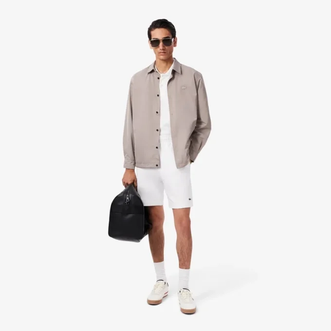 Heren fleece-short met normale pasvorm