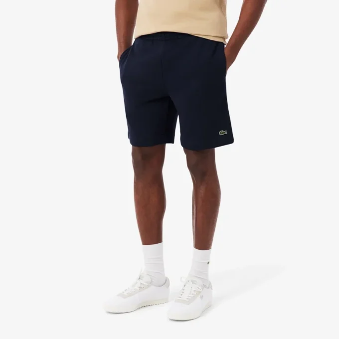 Heren fleece-short met normale pasvorm