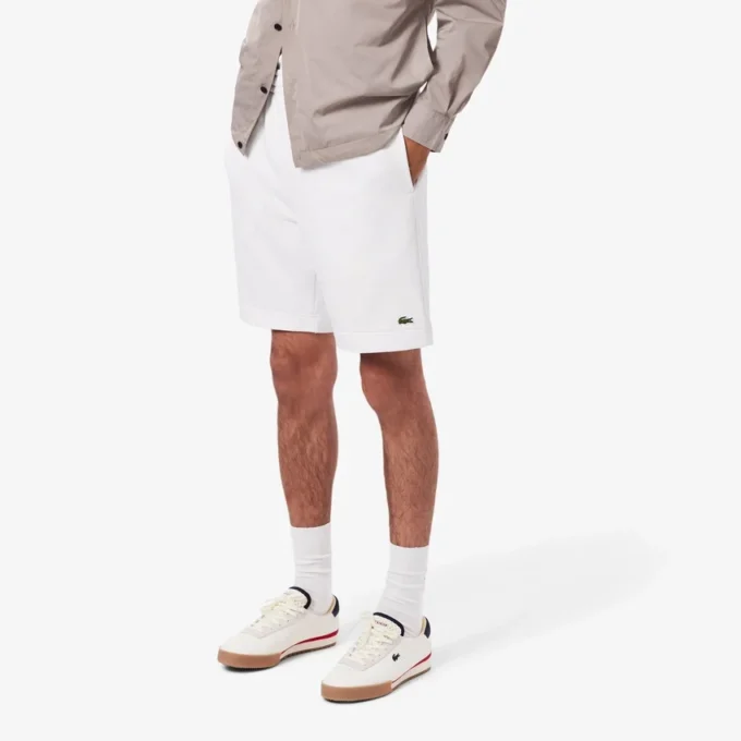 Heren fleece-short met normale pasvorm