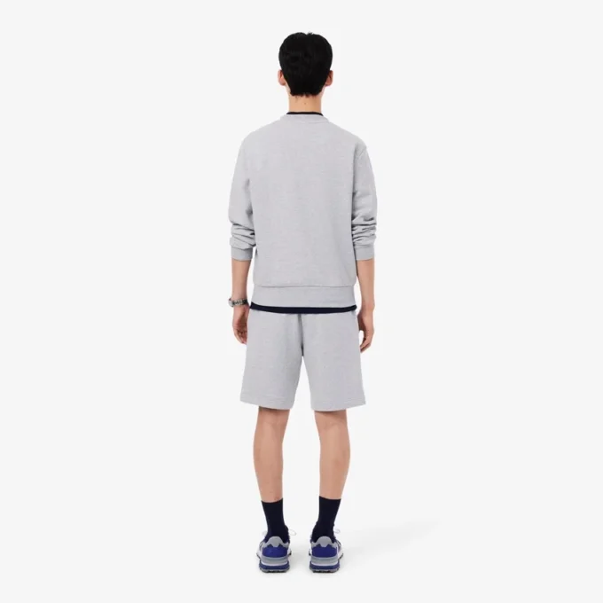 Heren fleece-short met normale pasvorm