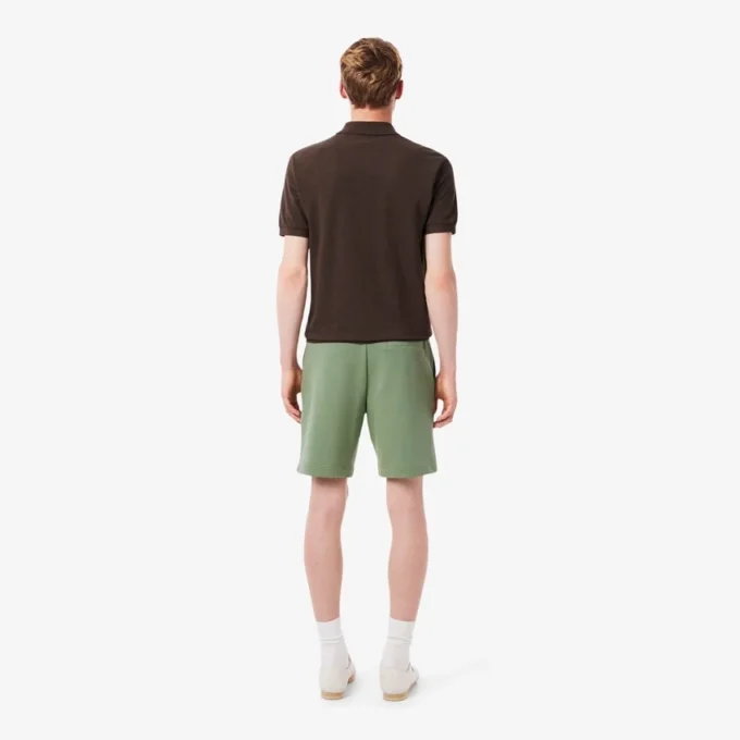 Heren fleece-short met normale pasvorm