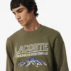 Heren fleece-Sweatshirt met geborduurd motief