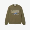 Heren fleece-Sweatshirt met geborduurd motief
