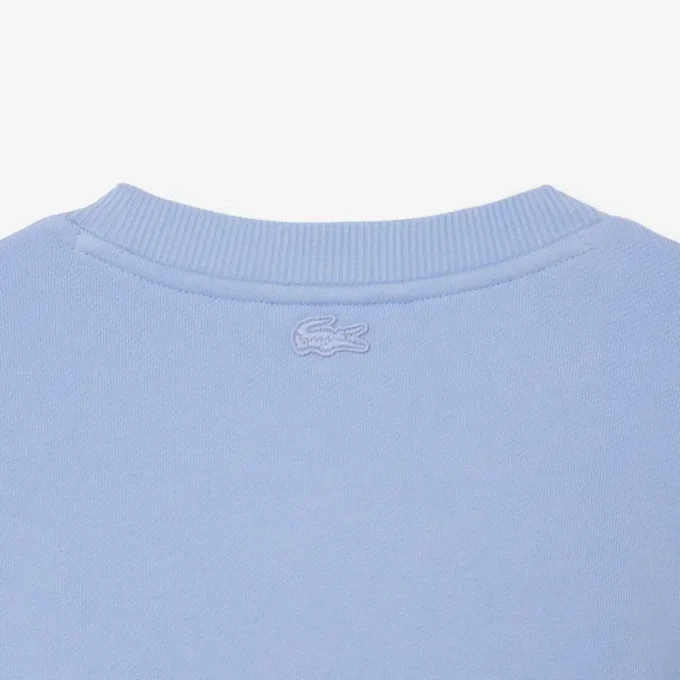 Heren fleece-Sweatshirt met geborduurd motief