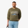 Heren fleece-Sweatshirt met geborduurd motief
