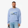 Heren fleece-Sweatshirt met geborduurd motief