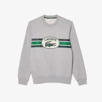 Heren fleece-Sweatshirt met grafische print