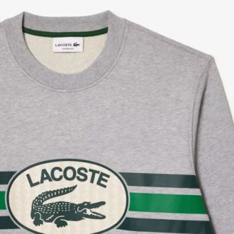 Heren fleece-Sweatshirt met grafische print