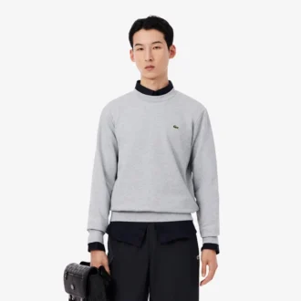 Heren fleece-Sweatshirt met klassieke pasvorm