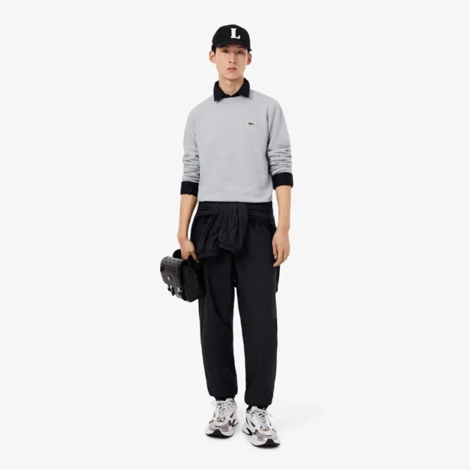 Heren fleece-Sweatshirt met klassieke pasvorm