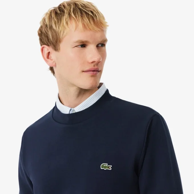Heren fleece-Sweatshirt met klassieke pasvorm