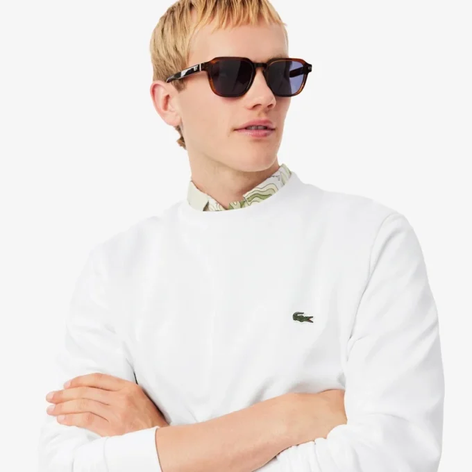Heren fleece-Sweatshirt met klassieke pasvorm