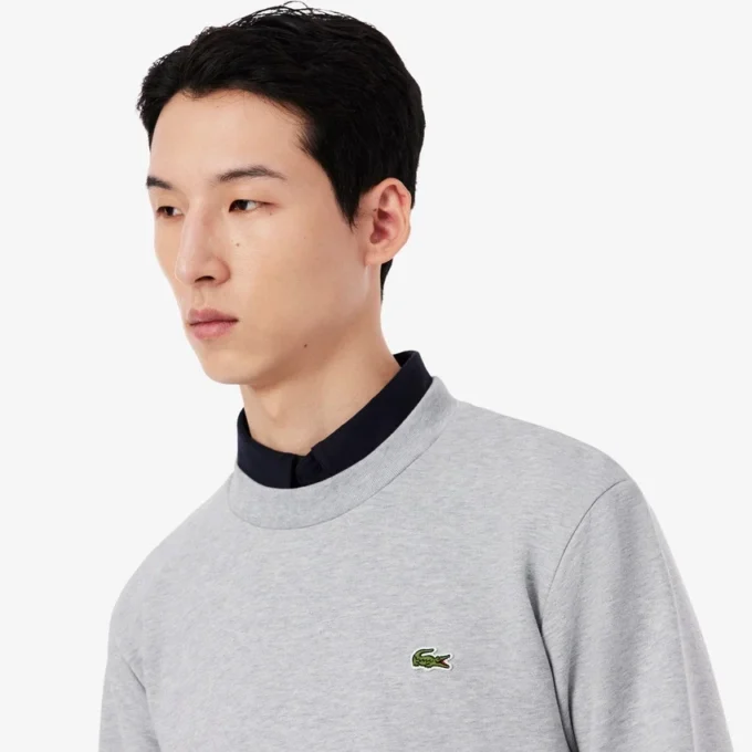 Heren fleece-Sweatshirt met klassieke pasvorm