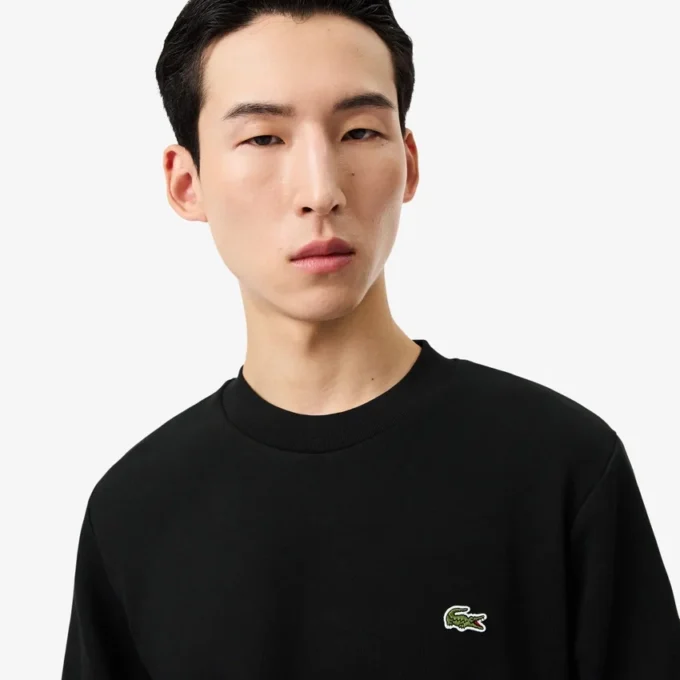 Heren fleece-Sweatshirt met klassieke pasvorm
