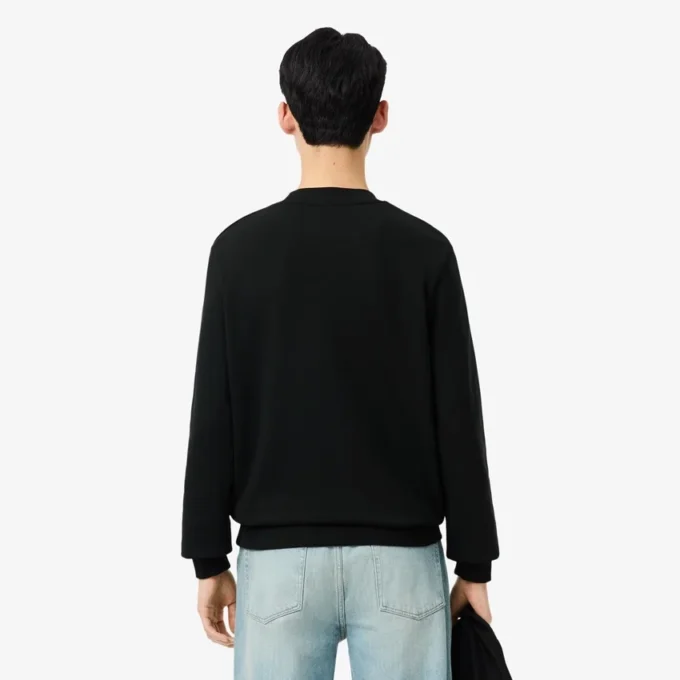 Heren fleece-Sweatshirt met klassieke pasvorm