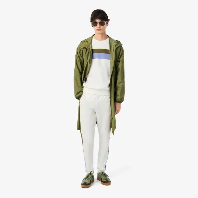 Heren fleece-Sweatshirt met kleurblokken