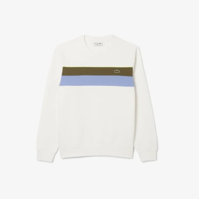 Heren fleece-Sweatshirt met kleurblokken