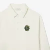 Heren fleece-Sweatshirt met losse pasvorm en Polo-kraag