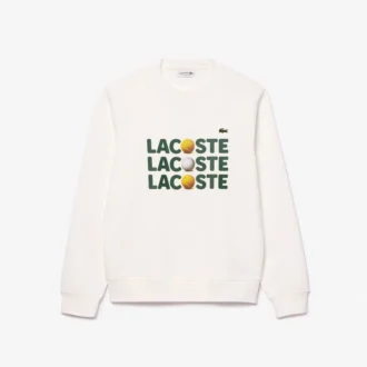 Heren fleece-Sweatshirt met print