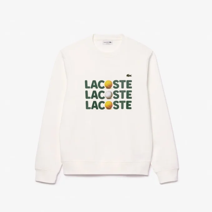 Heren fleece-Sweatshirt met print