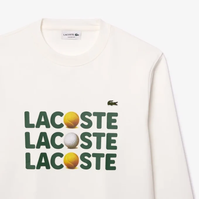Heren fleece-Sweatshirt met print