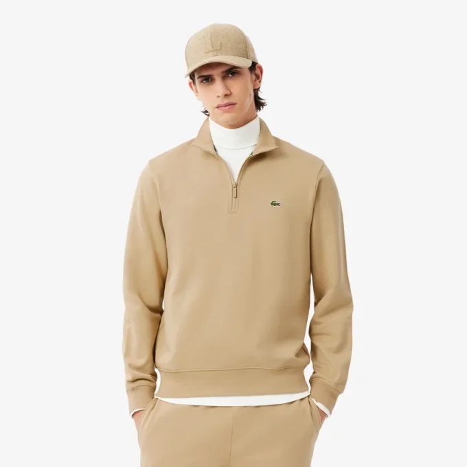 Heren fleece-Sweatshirt met rits