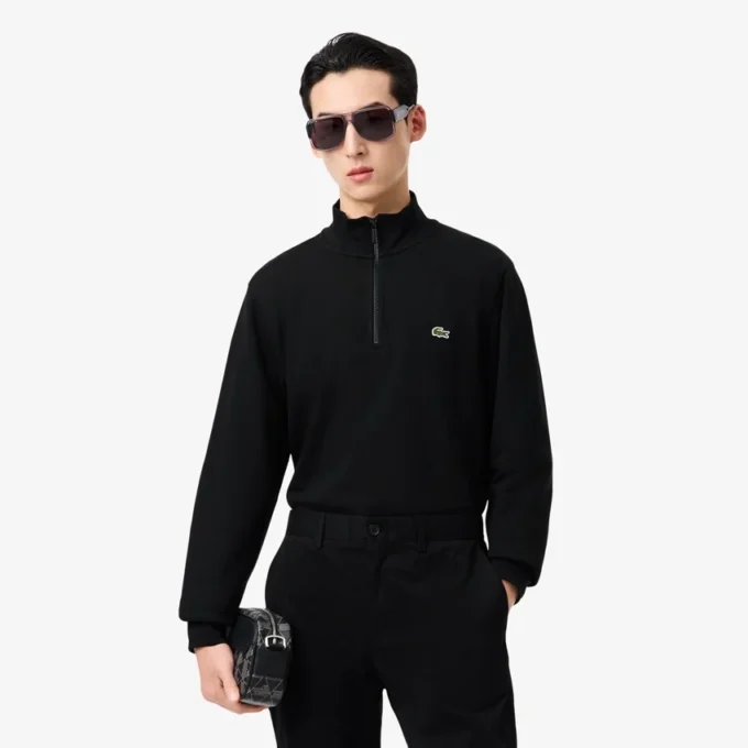 Heren fleece-Sweatshirt met rits