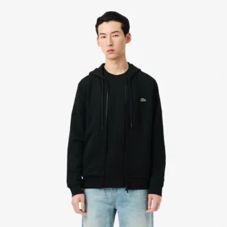 Heren fleece-Sweatshirt met ritssluiting en klassieke pasvorm