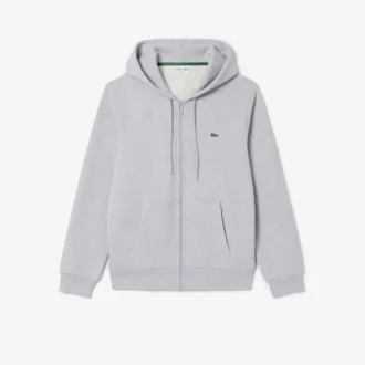 Heren fleece-Sweatshirt met ritssluiting en klassieke pasvorm