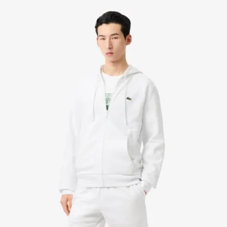 Heren fleece-Sweatshirt met ritssluiting en klassieke pasvorm