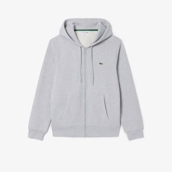 Heren fleece-Sweatshirt met ritssluiting en klassieke pasvorm